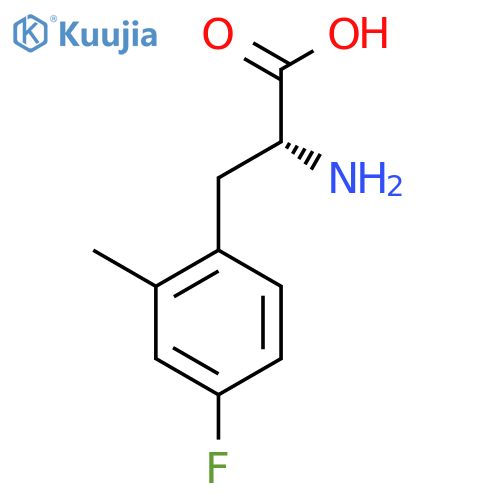 (R)-2-Amino-3-(4-fluoro-2-methylphenyl)propanoic acid structure