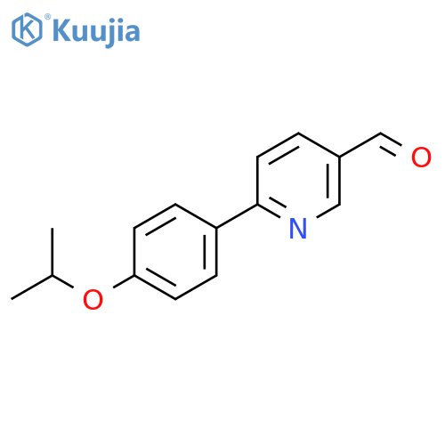 2-(4-(1-Methylethoxy)phenyl)pyridine-5-carboxaldehyde structure