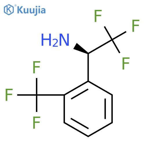 (1R)-2,2,2-Trifluoro-1-[2-(trifluoromethyl)phenyl]ethan-1-amine structure