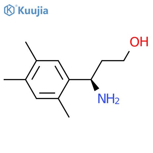 (3R)-3-AMINO-3-(2,4,5-TRIMETHYLPHENYL)PROPAN-1-OL structure