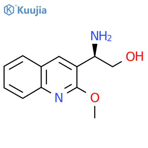 (2R)-2-amino-2-(2-methoxyquinolin-3-yl)ethan-1-ol structure