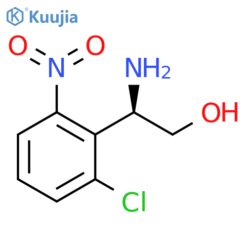 (2R)-2-amino-2-(2-chloro-6-nitrophenyl)ethan-1-ol structure