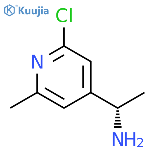 (1S)-1-(2-chloro-6-methylpyridin-4-yl)ethan-1-amine structure