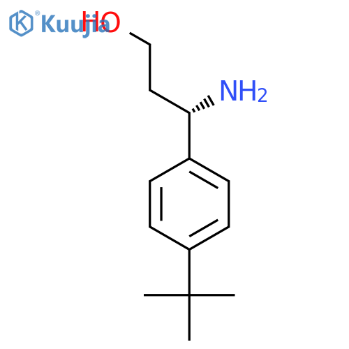 (3S)-3-Amino-3-(4-tert-butylphenyl)propan-1-ol structure
