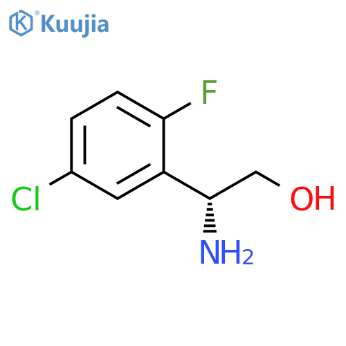 (2R)-2-amino-2-(5-chloro-2-fluorophenyl)ethan-1-ol structure