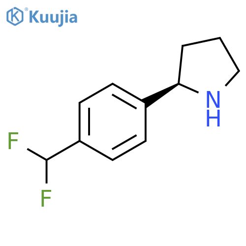 (2R)-2-[4-(DIFLUOROMETHYL)PHENYL]PYRROLIDINE structure