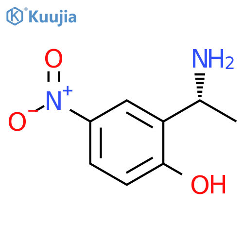 2-(1R)-1-aminoethyl-4-nitrophenol structure