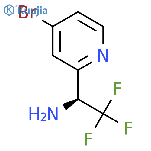 (S)-1-(4-bromopyridin-2-yl)-2,2,2-trifluoroethan-1-amine structure