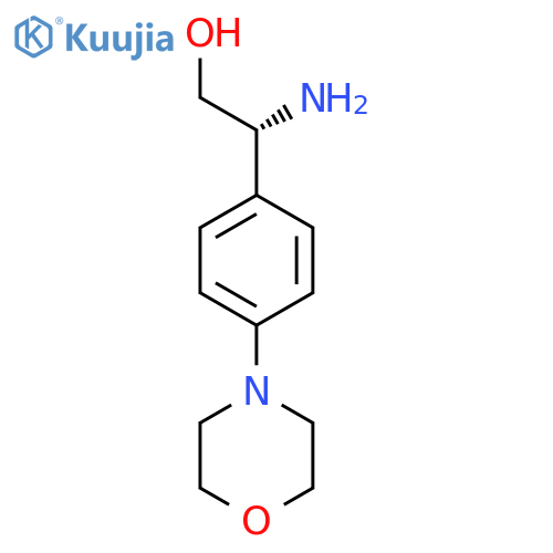 (2R)-2-amino-2-4-(morpholin-4-yl)phenylethan-1-ol structure
