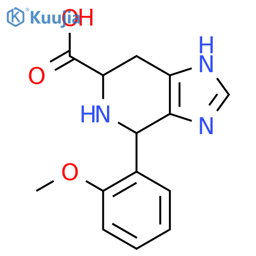 4-(2-Methoxyphenyl)-3H,4H,5H,6H,7H-imidazo[4,5-c]pyridine-6-carboxylic acid structure