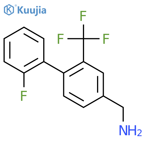 (2'-Fluoro-2-(trifluoromethyl)biphenyl-4-yl)methanamine structure