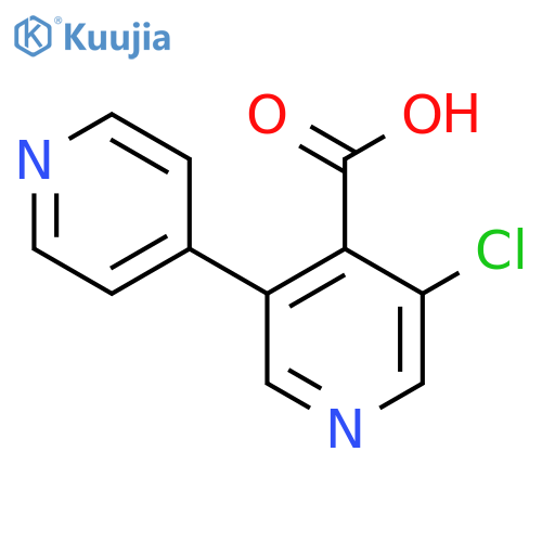 3-Chloro-5-(pyridin-4-yl)isonicotinic acid structure