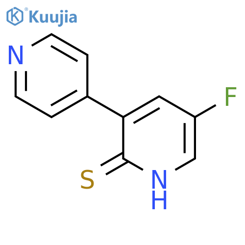 5-Fluoro-3-(pyridin-4-yl)pyridine-2-thiol structure