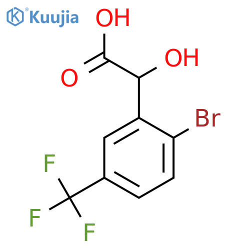 2-Bromo-5-(trifluoromethyl)mandelic acid structure