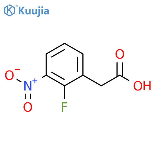 2-(2-fluoro-3-nitrophenyl)acetic acid structure