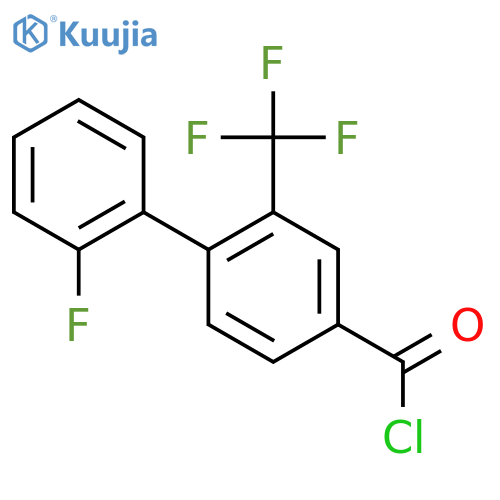 2'-Fluoro-2-(trifluoromethyl)biphenyl-4-carbonyl chloride structure