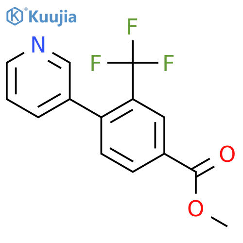 Methyl 4-(pyridin-3-yl)-3-(trifluoromethyl)benzoate structure