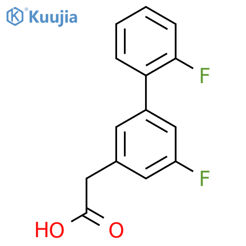 2-(2',3-Difluorobiphenyl-5-yl)acetic acid structure