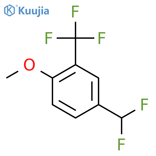 4-(Difluoromethyl)-2-(trifluoromethyl)anisole structure
