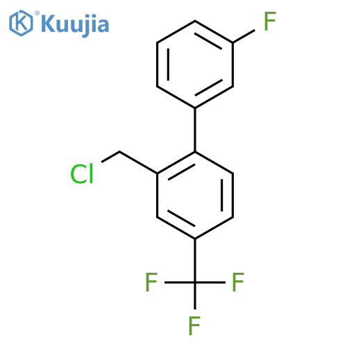 2-(Chloromethyl)-3'-fluoro-4-(trifluoromethyl)biphenyl structure