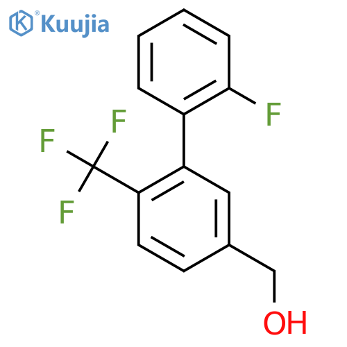 (2'-Fluoro-2-(trifluoromethyl)biphenyl-5-yl)methanol structure