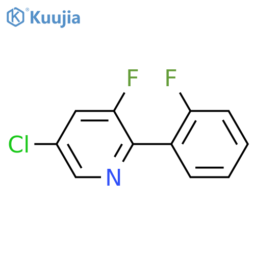 5-Chloro-3-fluoro-2-(2-fluorophenyl)pyridine structure