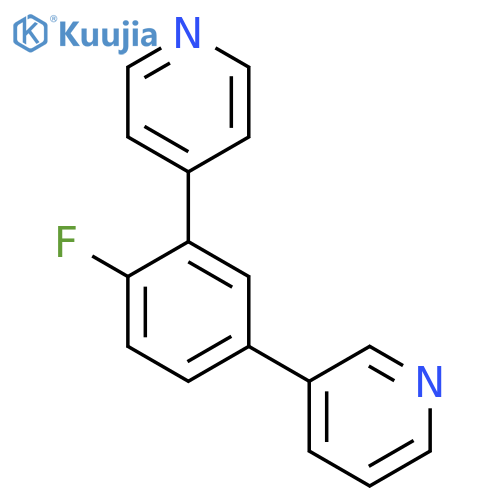 3-(4-Fluoro-3-(pyridin-4-yl)phenyl)pyridine structure