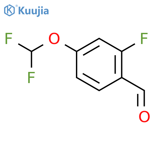 4-(Difluoromethoxy)-2-fluorobenzaldehyde structure