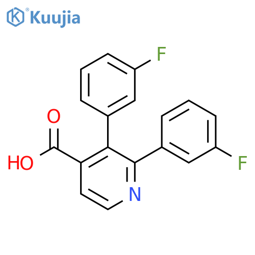 2,3-Bis(3-fluorophenyl)isonicotinic acid structure