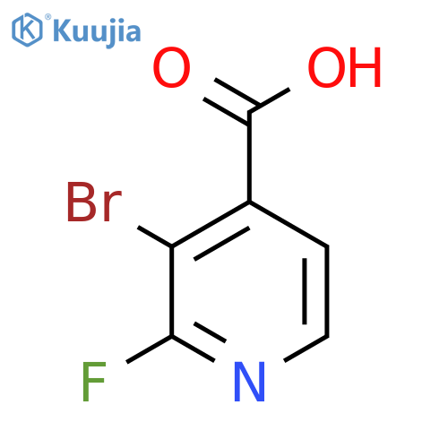 4-Pyridinecarboxylic acid, 3-bromo-2-fluoro- structure