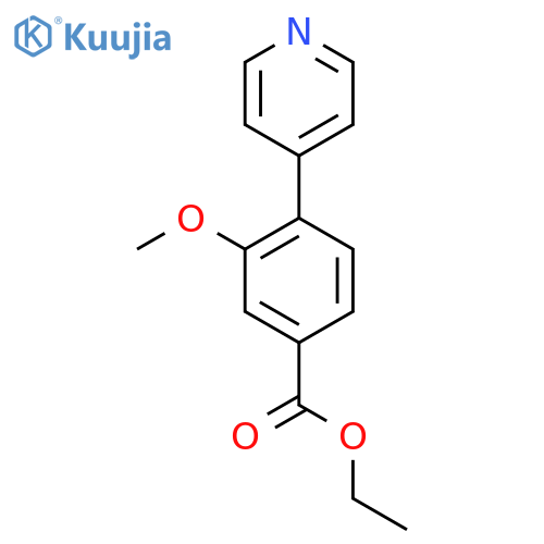 Ethyl 3-methoxy-4-(pyridin-4-yl)benzoate structure