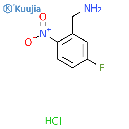 (5-Fluoro-2-nitrophenyl)methanamine hydrochloride structure