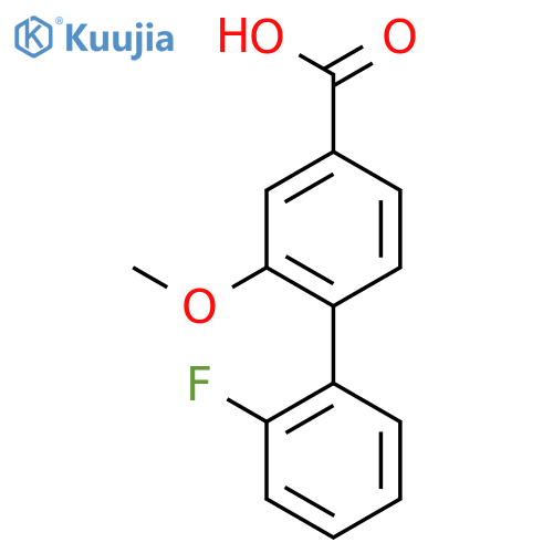 4-(2-fluorophenyl)-3-methoxybenzoic Acid structure
