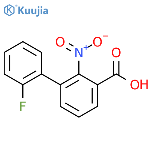 2'-Fluoro-2-nitrobiphenyl-3-carboxylic acid structure