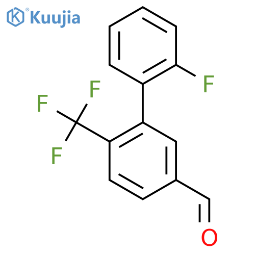2'-Fluoro-2-(trifluoromethyl)biphenyl-5-carboxaldehyde structure