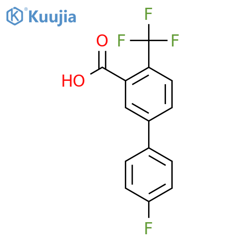 4'-Fluoro-4-(trifluoromethyl)biphenyl-3-carboxylic acid structure