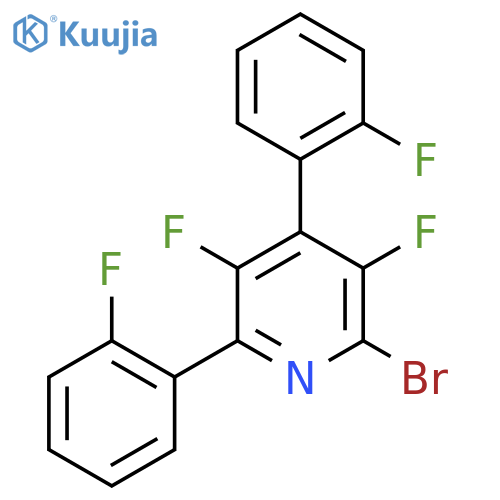2-Bromo-3,5-difluoro-4,6-bis(2-fluorophenyl)pyridine structure