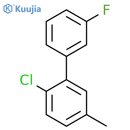 2-Chloro-3'-fluoro-5-methylbiphenyl structure