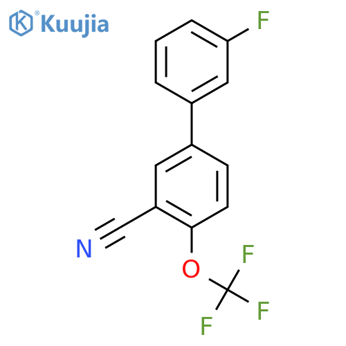 3'-Fluoro-4-(trifluoromethoxy)biphenyl-3-carbonitrile structure