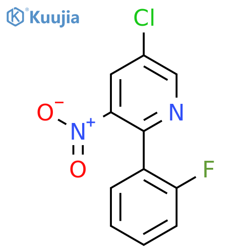 5-Chloro-2-(2-fluorophenyl)-3-nitropyridine structure