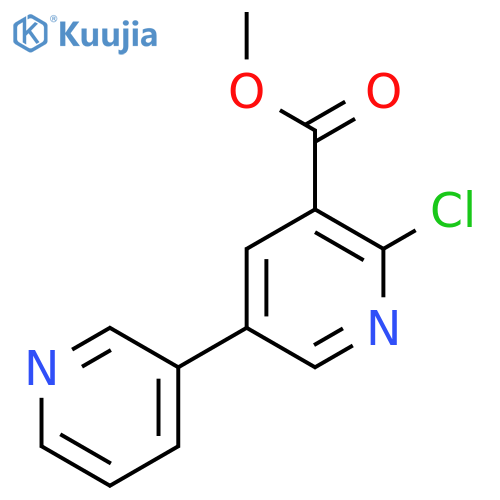 Methyl 2-chloro-5-(pyridin-3-yl)nicotinate structure