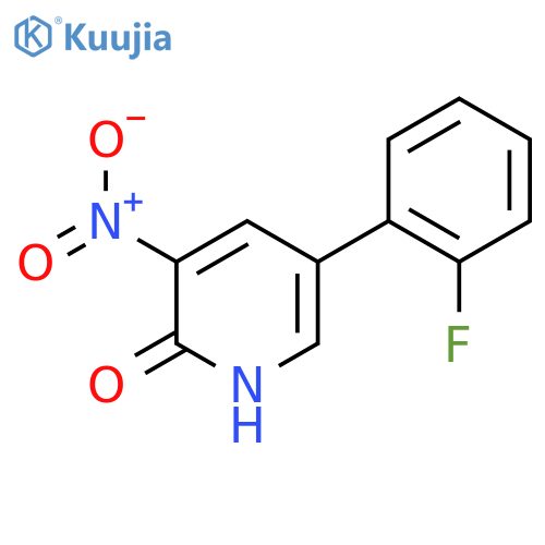 5-(2-Fluorophenyl)-3-nitropyridin-2-ol structure