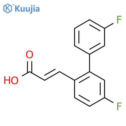 (e)-3-(3',5-Difluorobiphenyl-2-yl)acrylic acid structure