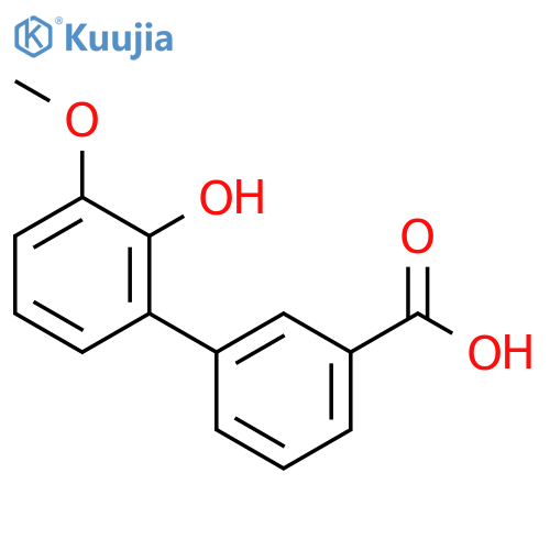 2'-Hydroxy-3'-methoxybiphenyl-3-carboxylic acid structure