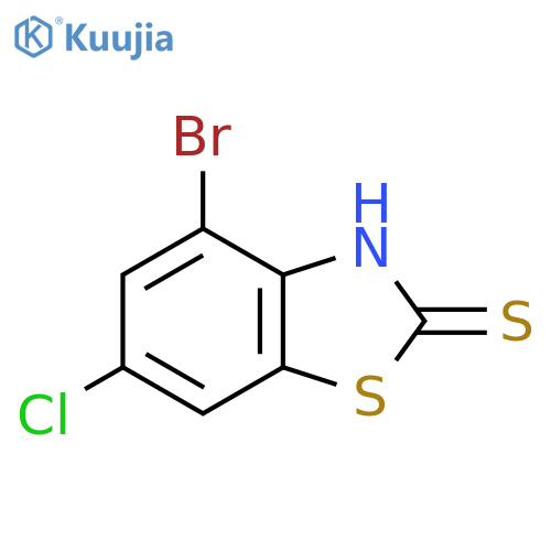 4-Bromo-6-chloro-2-mercaptobenzothiazole structure
