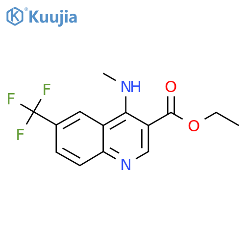 Ethyl 4-(methylamino)-6-(trifluoromethyl)quinoline-3-carboxylate structure