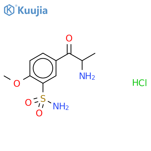 2-Amino-1-(4’-methoxy-3’-sulfonamidophenyl)-2-propanone-d3 Hydrochloride structure