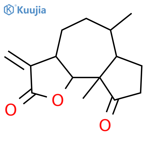 Azuleno[4,5-b]furan-2,9-dione,decahydro-6,9a-dimethyl-3-methylene-, (3aS,6S,6aS,9aR,9bR)- structure