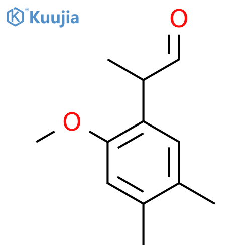 2-(2-methoxy-4,5-dimethylphenyl)propanal structure