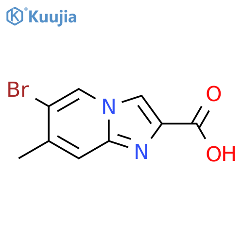 6-Bromo-7-methylimidazo1,2-apyridine-2-carboxylic acid structure